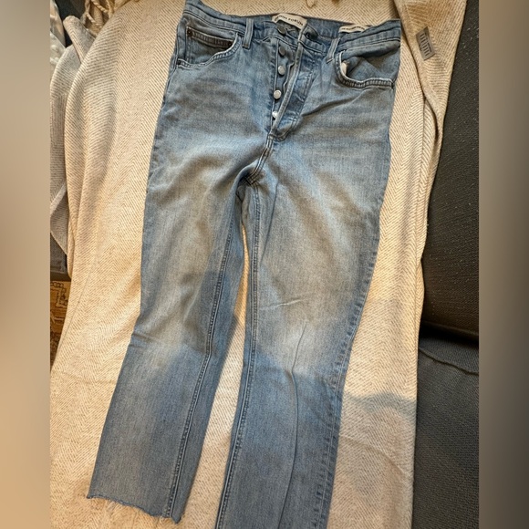 Aritzia denim forum jeans - arlo high rise straight leg- size 30 - Picture 2 of 8